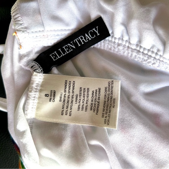 SOLD!! Ellen Tracy Swim | Floral Keyhole Halter One-Piece Swimsuit - Picture 8 of 8